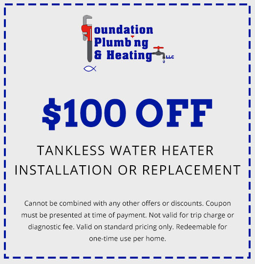 discounts on Tankless Water Heater Installation or Replacement